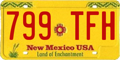NM license plate 799TFH
