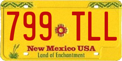 NM license plate 799TLL