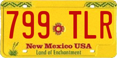 NM license plate 799TLR