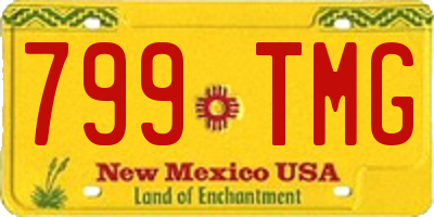 NM license plate 799TMG