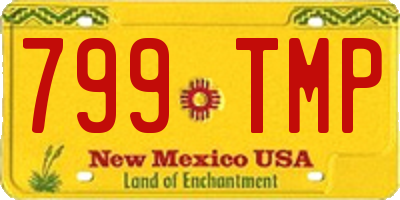 NM license plate 799TMP