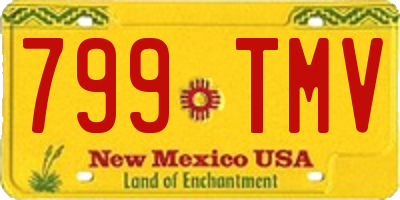 NM license plate 799TMV