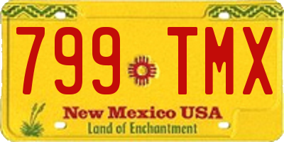 NM license plate 799TMX