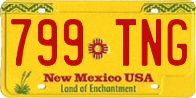 NM license plate 799TNG