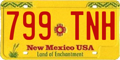 NM license plate 799TNH