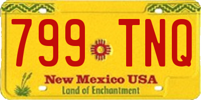 NM license plate 799TNQ
