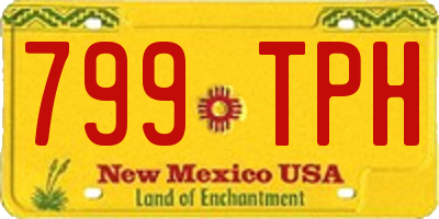 NM license plate 799TPH