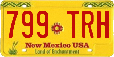 NM license plate 799TRH