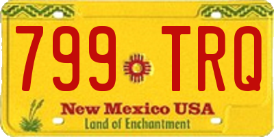 NM license plate 799TRQ