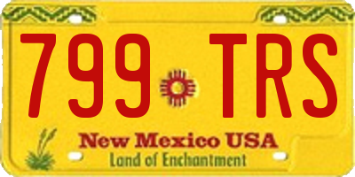 NM license plate 799TRS