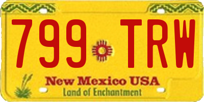 NM license plate 799TRW