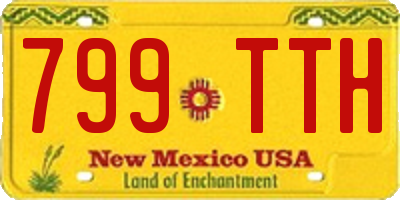 NM license plate 799TTH