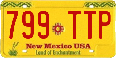 NM license plate 799TTP