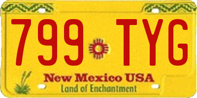 NM license plate 799TYG