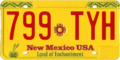 NM license plate 799TYH