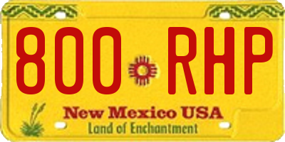 NM license plate 800RHP