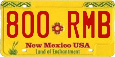 NM license plate 800RMB
