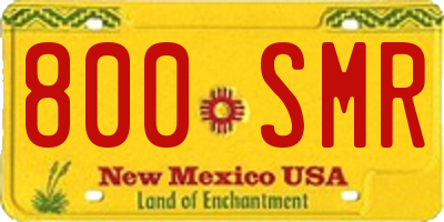 NM license plate 800SMR