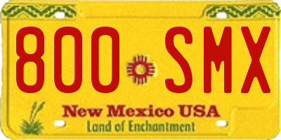 NM license plate 800SMX
