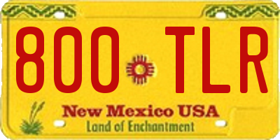 NM license plate 800TLR