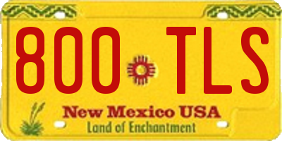 NM license plate 800TLS