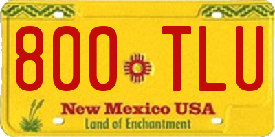 NM license plate 800TLU
