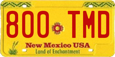 NM license plate 800TMD
