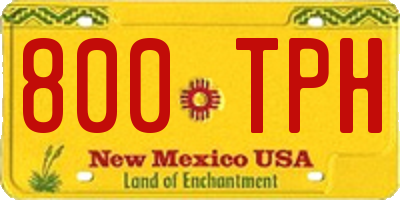 NM license plate 800TPH