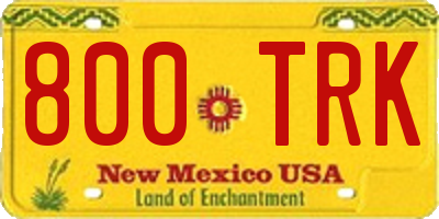 NM license plate 800TRK