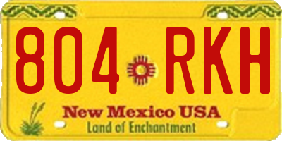 NM license plate 804RKH