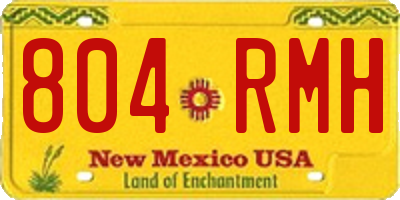 NM license plate 804RMH
