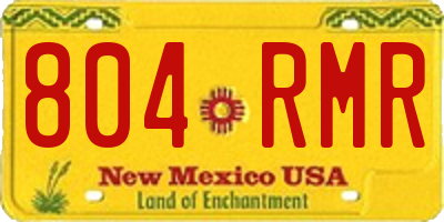 NM license plate 804RMR