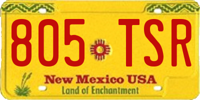 NM license plate 805TSR