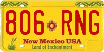 NM license plate 806RNG