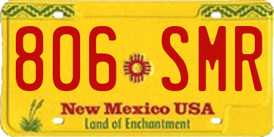 NM license plate 806SMR