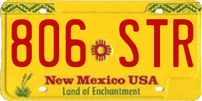 NM license plate 806STR