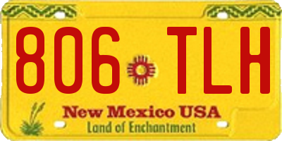 NM license plate 806TLH