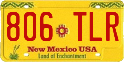 NM license plate 806TLR