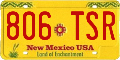 NM license plate 806TSR