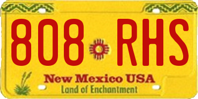 NM license plate 808RHS