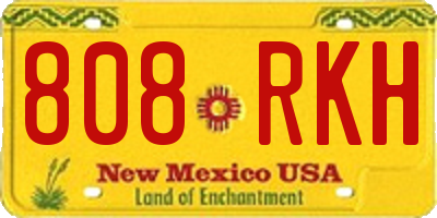 NM license plate 808RKH