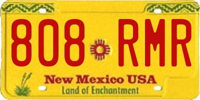 NM license plate 808RMR