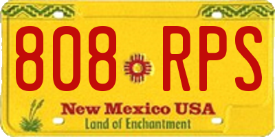 NM license plate 808RPS