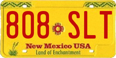 NM license plate 808SLT