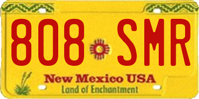 NM license plate 808SMR