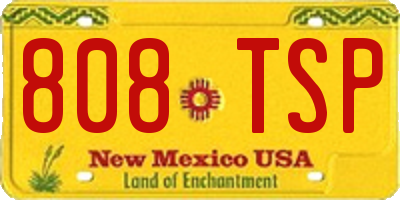 NM license plate 808TSP