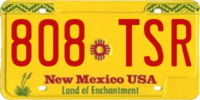 NM license plate 808TSR