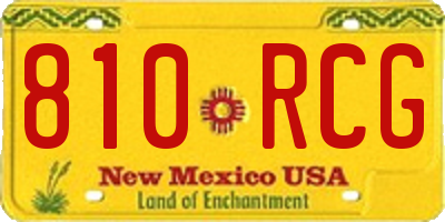 NM license plate 810RCG