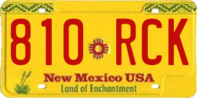 NM license plate 810RCK