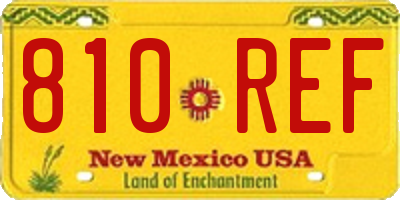 NM license plate 810REF